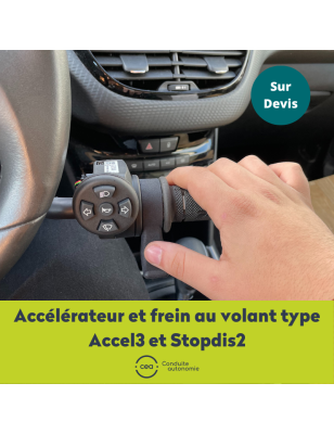 Accélérateur et frein au volant type Accel3 et frein Stopdis2 CEA - Conduite et Autonomie - 5 