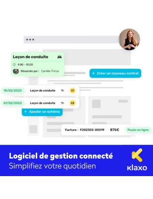 Klaxo - Logiciel de gestion - Abonnement mensuel Klaxo - 1 